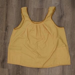 NWOT Yellow Summer Yoga Blouse
